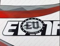 Evinrude 25HP E-tec 2011-2014 Graphite Cowl Outboard Decal Kit